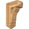 Ekena Millwork Merced Arts and Crafts Rough Sawn Bracket w/ Offset Brace, Western Red Cedar, 8"W x 18"D x 26"H BKT0806X18X26MRC03RWR - alternate 1